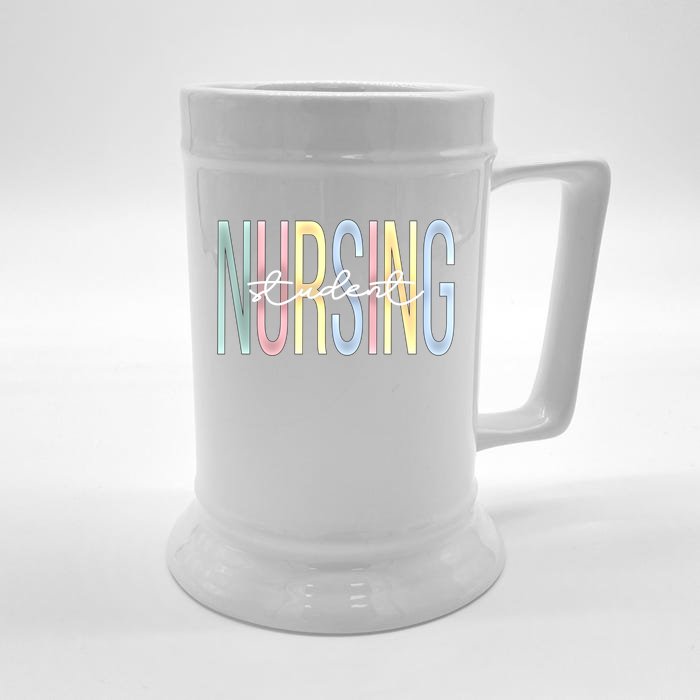 Nursing Assistant Boho Nurse Assistant Gift Front & Back Beer Stein