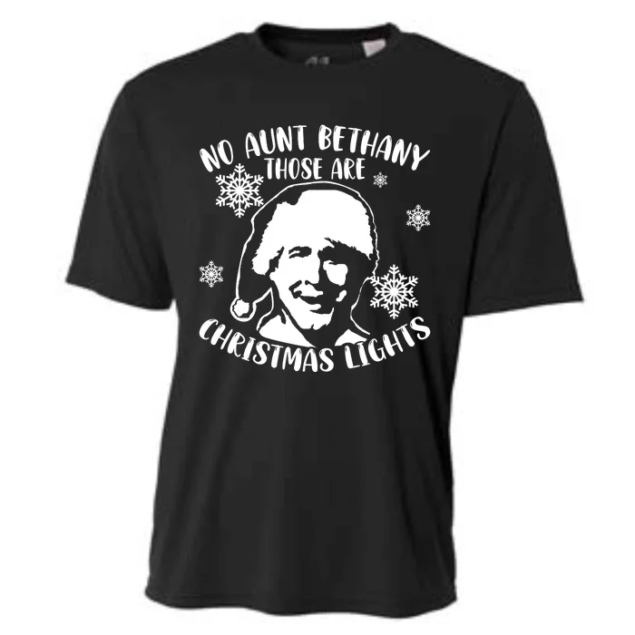 No Aunt Bethany Those Are Christmas Lights Funny Clark Griswold Quote Cooling Performance Crew T-Shirt