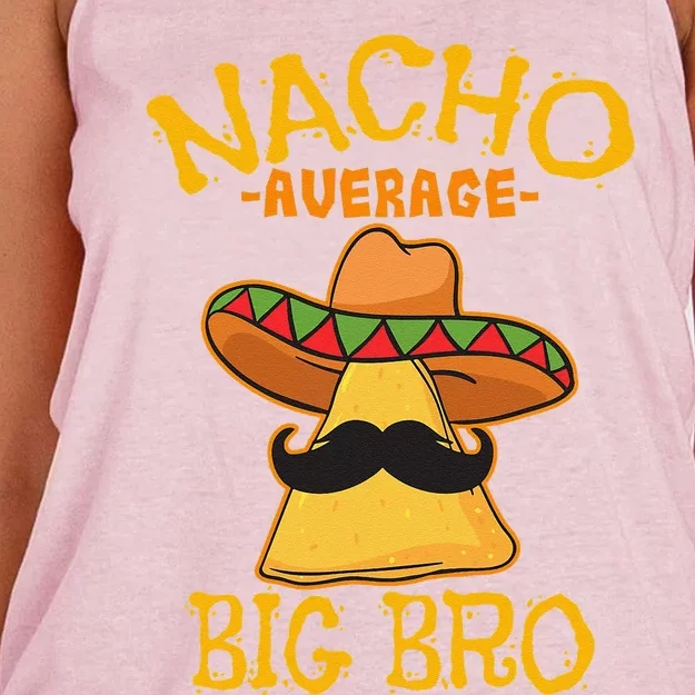 Nacho Average Big Bro Brother Sibling Cinco De Mayo Party Women's Knotted Racerback Tank