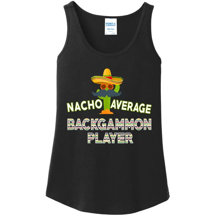 Nacho Average Backgammon Player Ladies Essential Tank