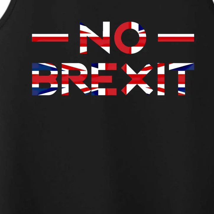 No Anti Brexit England Uk United Kingdom Europe Eu Exit Gift Cute Gift Performance Tank