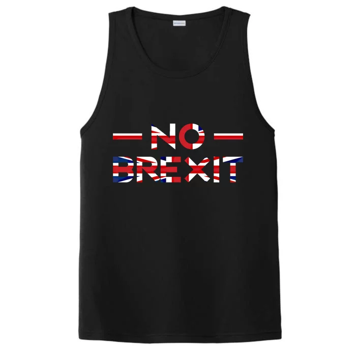 No Anti Brexit England Uk United Kingdom Europe Eu Exit Gift Cute Gift Performance Tank