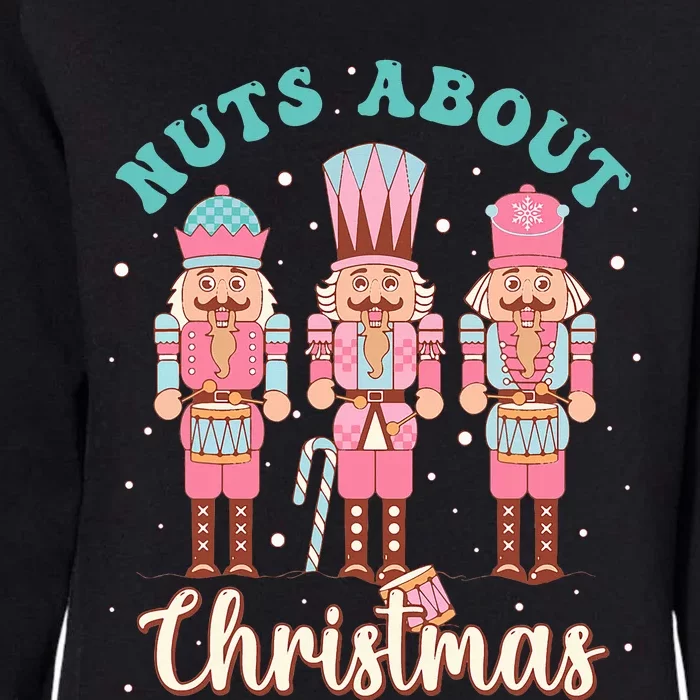 Nuts About Christmas Funny Pastel Christmas Nutcracker Doll Womens California Wash Sweatshirt