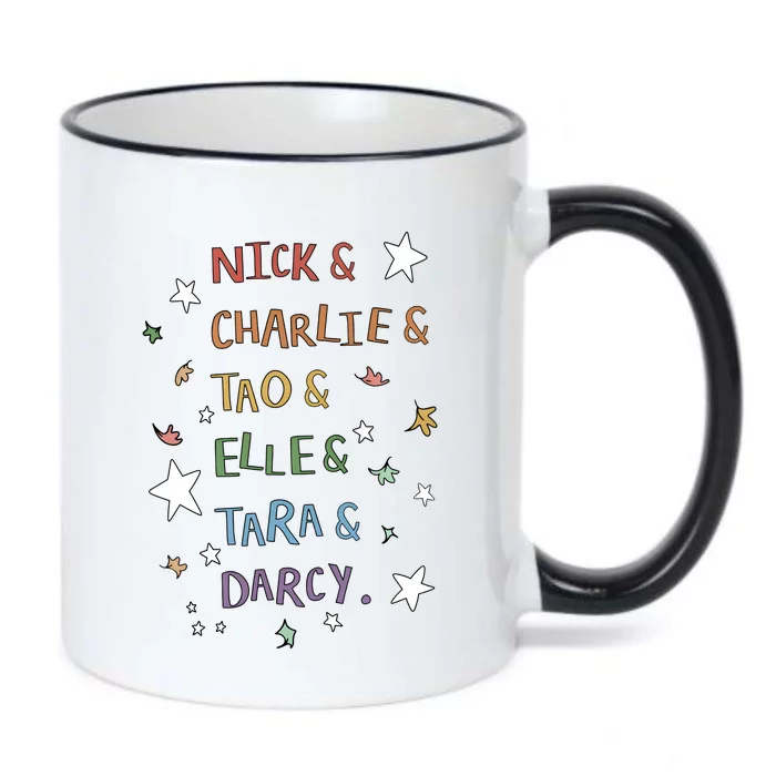 Nick And Charlie Tao And Elle And Darcy Nick And Charlie Cute Leaves Black Color Changing Mug