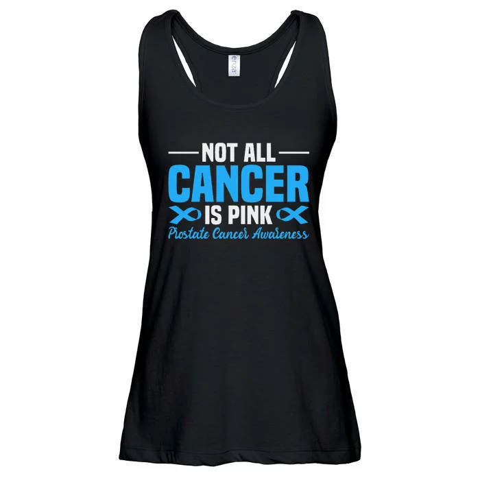 Not All Cancer Is Pin.K Prostate Cancer Awareness Ladies Essential Flowy Tank