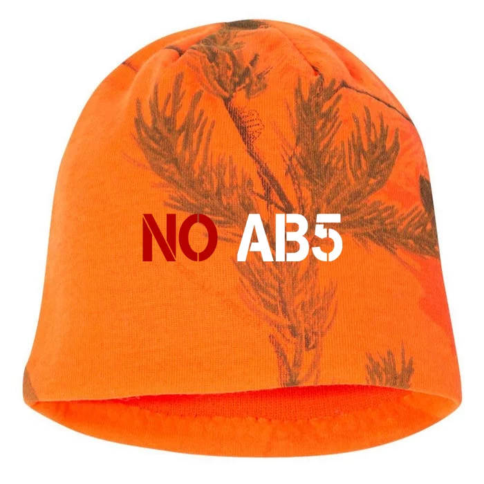 No AB5 California Truckers Protest Kati - Camo Knit Beanie