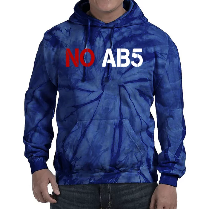 No AB5 California Truckers Protest Tie Dye Hoodie