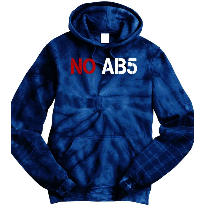 No AB5 California Truckers Protest Tie Dye Hoodie