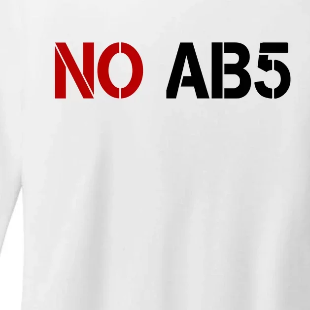 No AB5 California Truckers Protest Womens CVC Long Sleeve Shirt