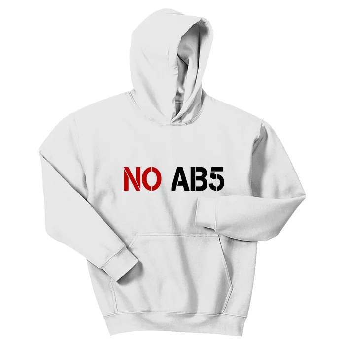 No AB5 California Truckers Protest Kids Hoodie