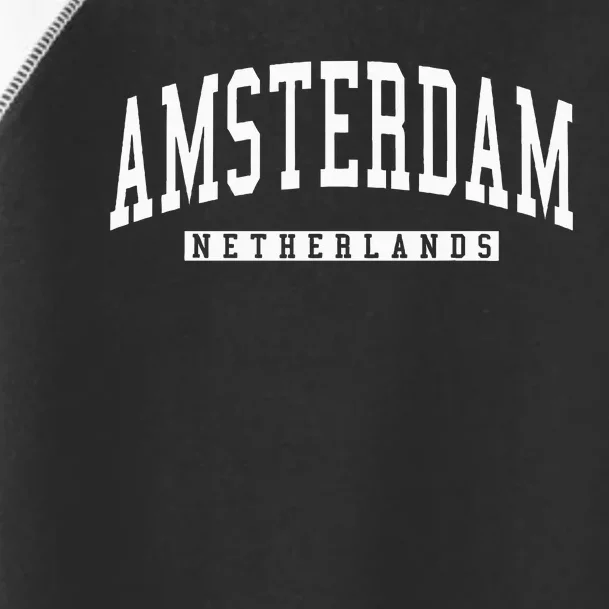 Netherlands Amsterdam City Toddler Fine Jersey T-Shirt