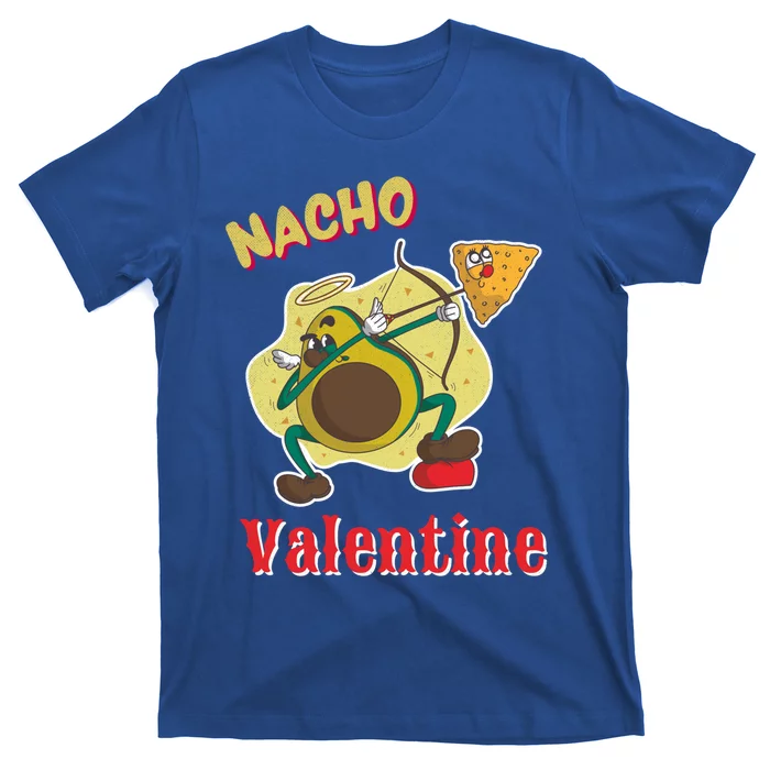 Nachogiftvalentine Avocado Cupid Nacho Chip Salsa Food Lover Gift T-Shirt