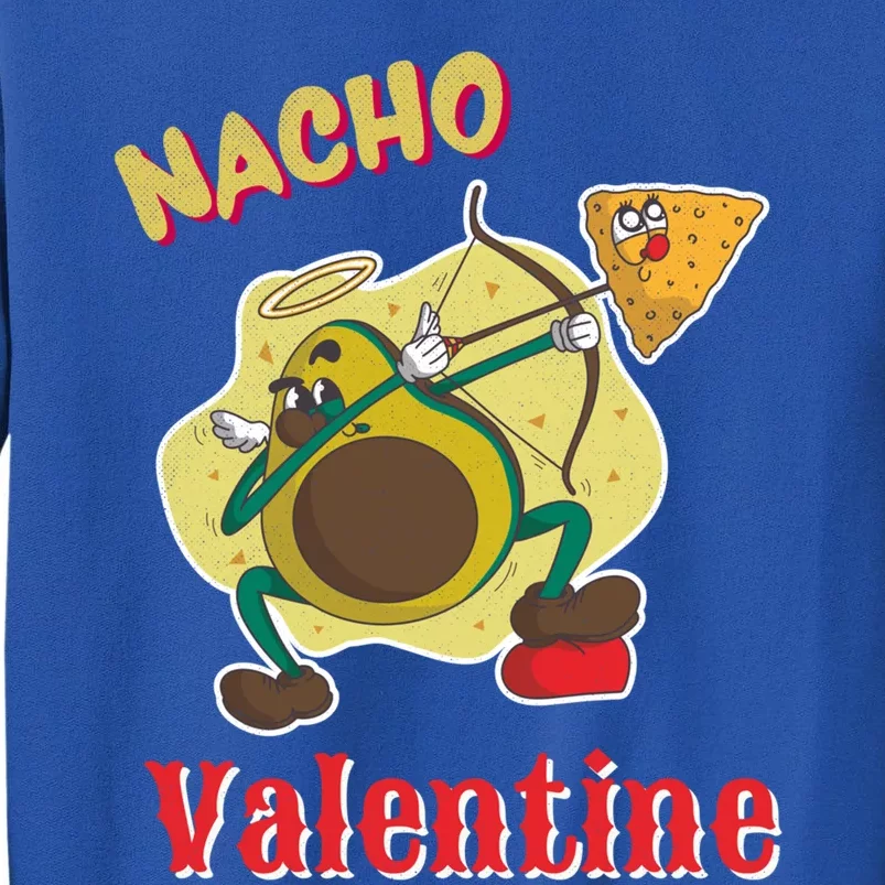 Nachogiftvalentine Avocado Cupid Nacho Chip Salsa Food Lover Gift Tall Sweatshirt