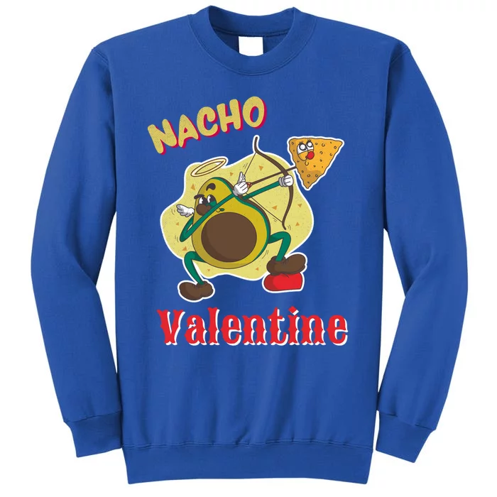 Nachogiftvalentine Avocado Cupid Nacho Chip Salsa Food Lover Gift Tall Sweatshirt