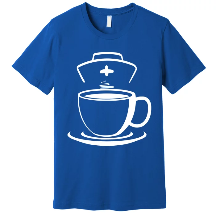 Nurse And Coffee For Nurses Who Love Coffee Cool Gift Premium T-Shirt