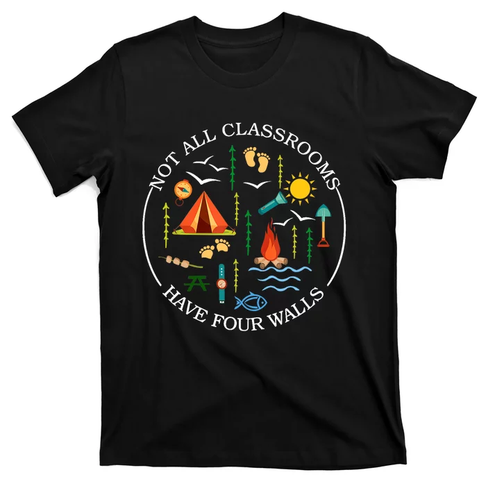 Not All Classrooms Have Four Walls Funny Gift Back To School T-Shirt