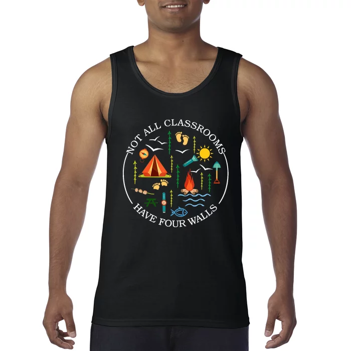 Not All Classrooms Have Four Walls Funny Gift Back To School Tank Top