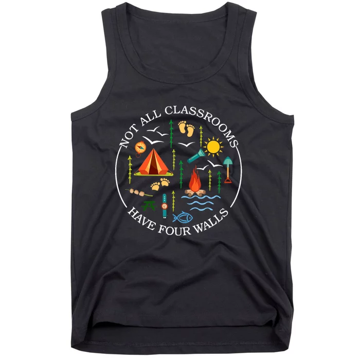 Not All Classrooms Have Four Walls Funny Gift Back To School Tank Top