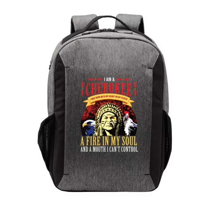 Native American Cherokee Indigenous Peoples Day Vector Backpack