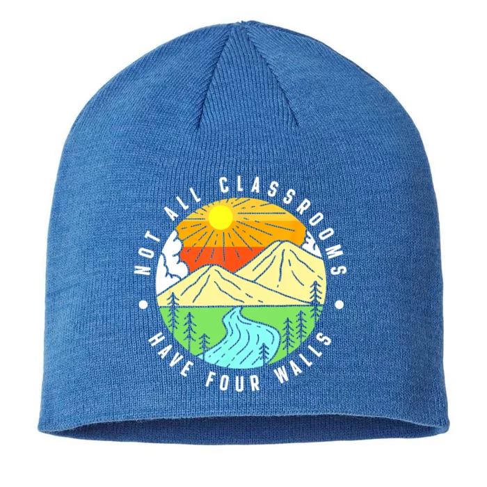 Not All Classroom Have Four Walls Vintage Homeschool Nature 8 1/2in Sustainable Knit Beanie