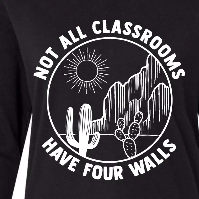 Not All Classrooms Have Four Walls Womens Cotton Relaxed Long Sleeve T-Shirt