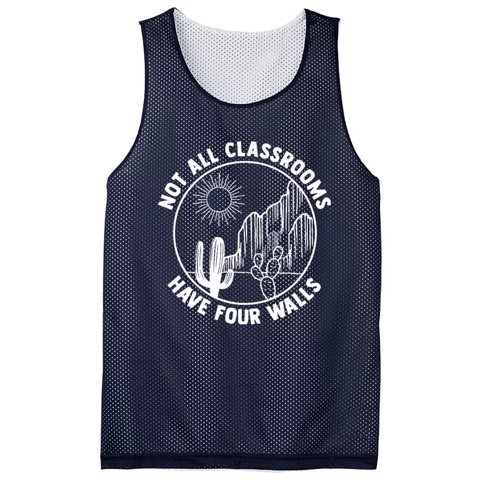 Not All Classrooms Have Four Walls Mesh Reversible Basketball Jersey Tank