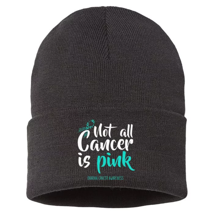 Not All Cancer Is Pink Ovarian Cancer Awareness Sustainable Knit Beanie