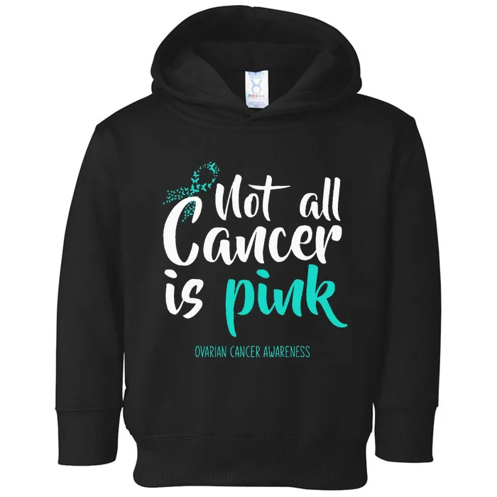 Not All Cancer Is Pink Ovarian Cancer Awareness Toddler Hoodie