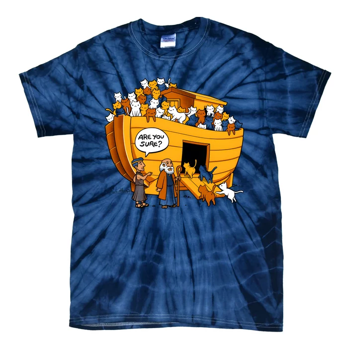 Noahs Ark Cat Tie-Dye T-Shirt