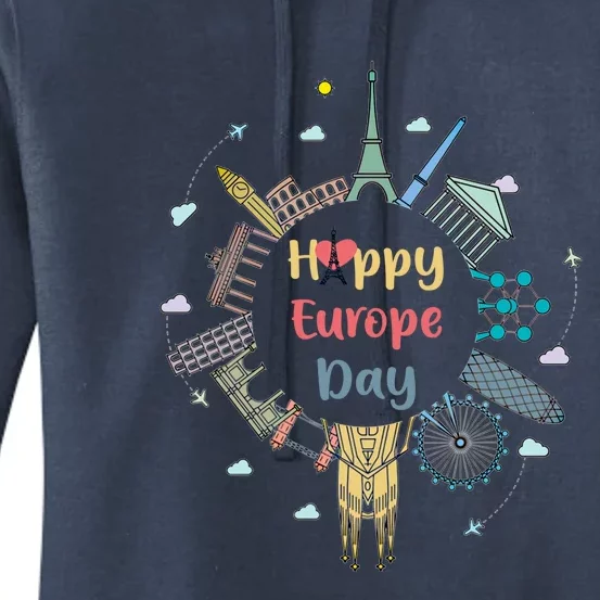 Nice And Cool Happyy Europe Day T Cute Gift Cool Gift Great Gift Women's Pullover Hoodie