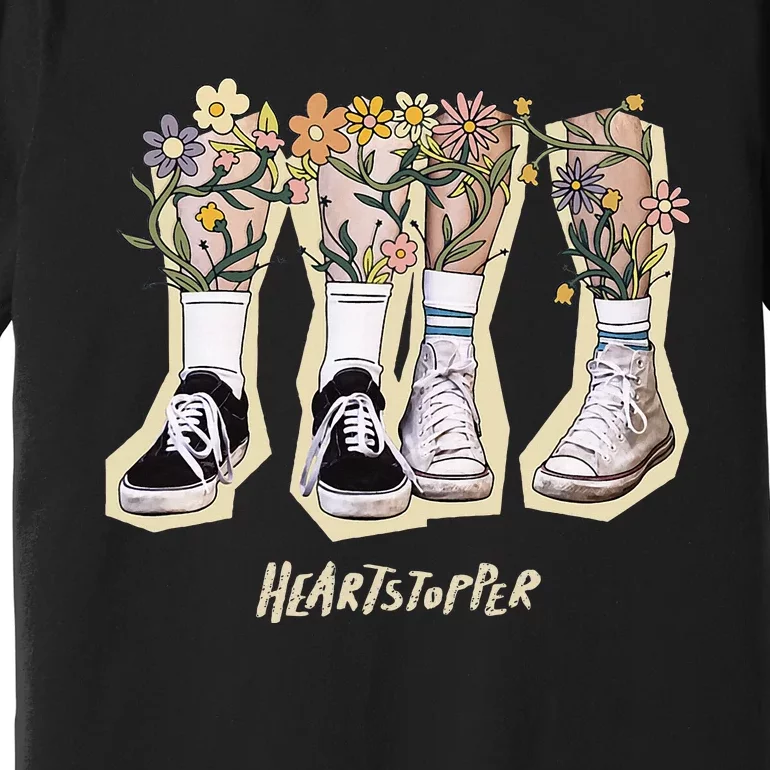 Nick And Charlie Walking Flowers Chest Premium T-Shirt