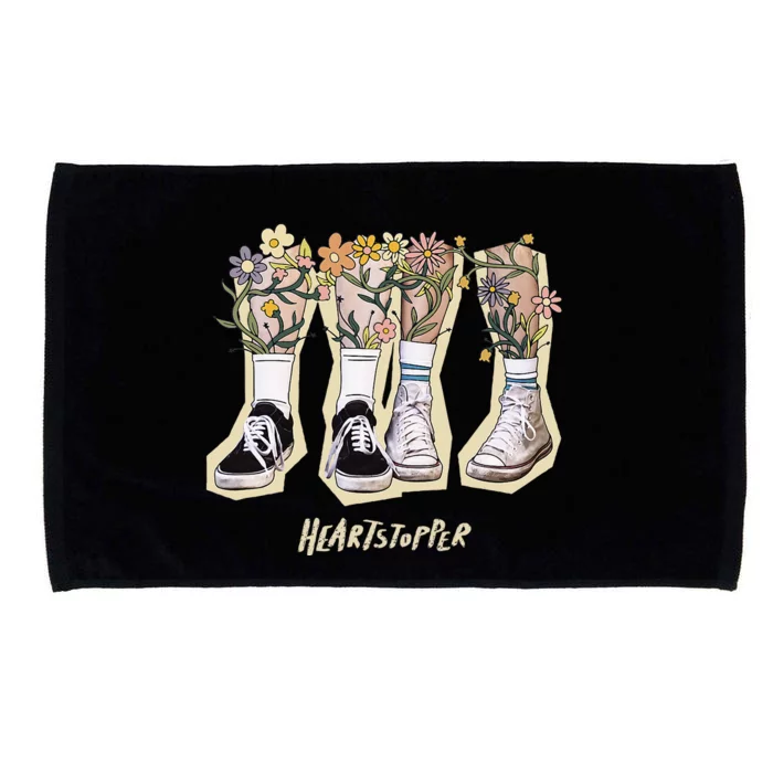 Nick And Charlie Walking Flowers Chest Microfiber Hand Towel