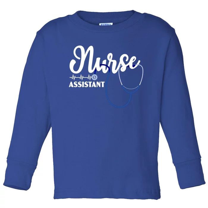 Nurse Assistant Certified Nursing Assistant Medical Cna Gift Toddler Long Sleeve Shirt