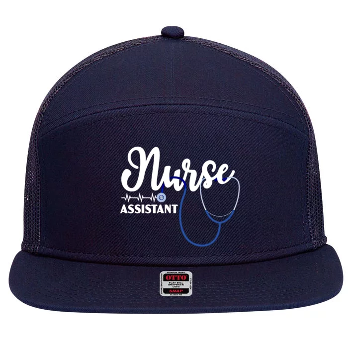 Nurse Assistant Certified Nursing Assistant Medical Cna Gift 7 Panel Mesh Trucker Snapback Hat