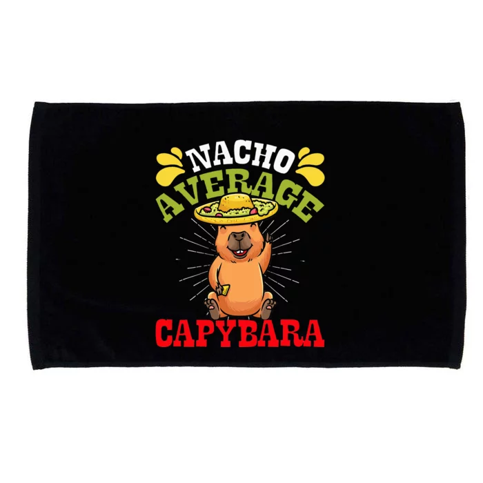 Nacho Average Capybara Cinco De Mayo Microfiber Hand Towel