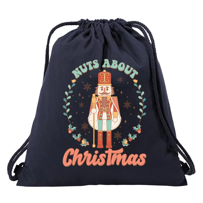 Nuts About Christmas Funny Holiday Drawstring Bag