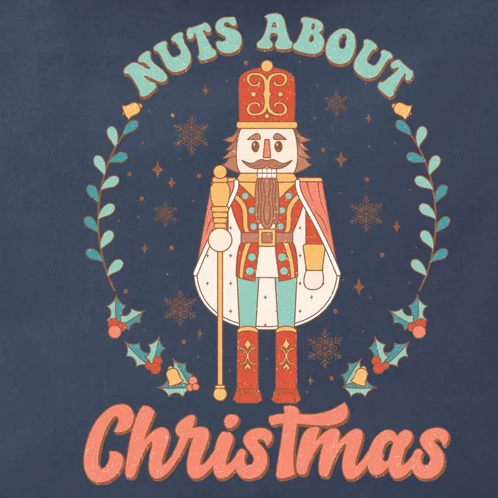 Nuts About Christmas Funny Holiday Zip Tote Bag