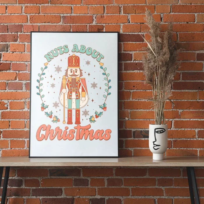 Nuts About Christmas Funny Holiday Poster