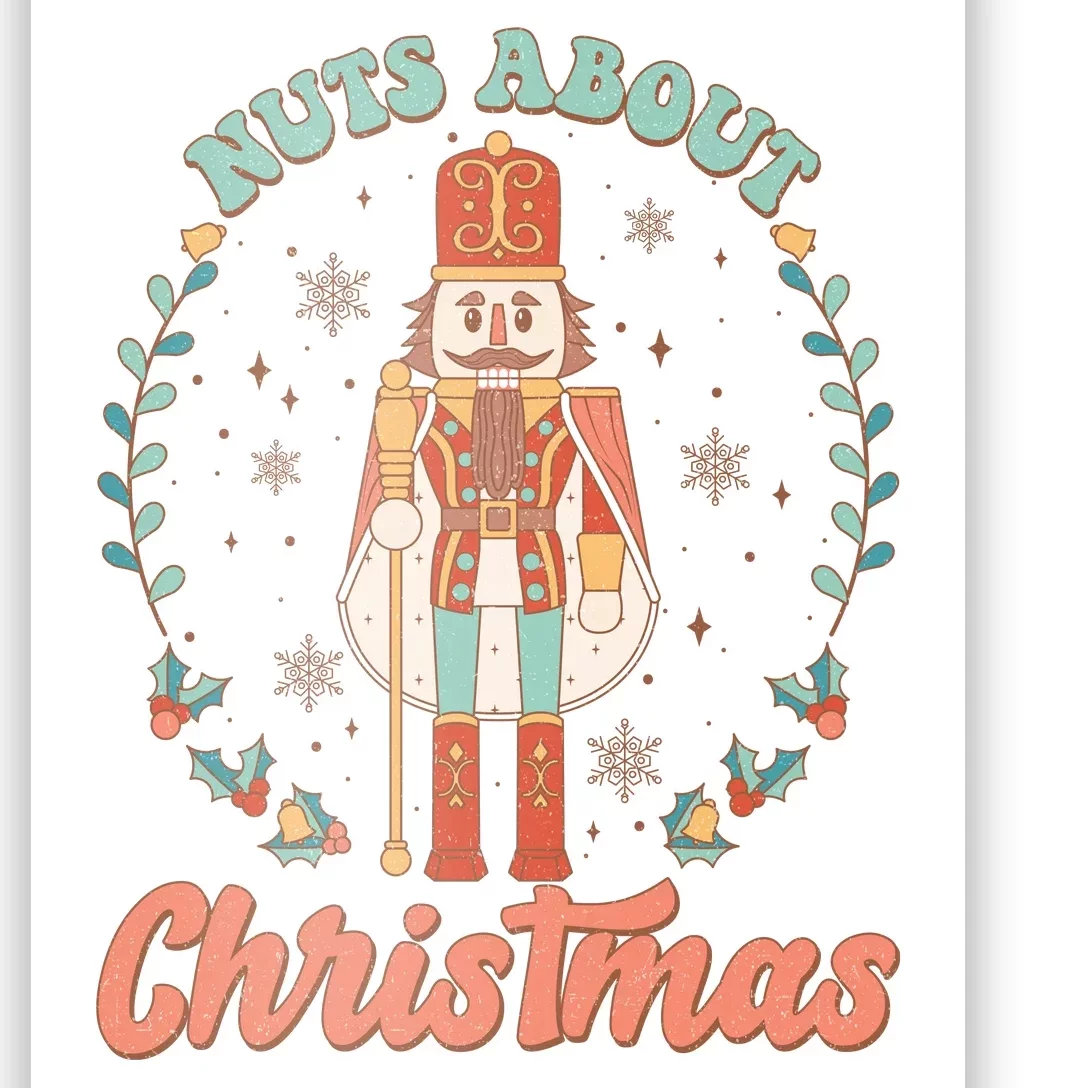 Nuts About Christmas Funny Holiday Poster