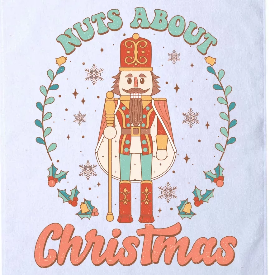 Nuts About Christmas Funny Holiday Platinum Collection Golf Towel