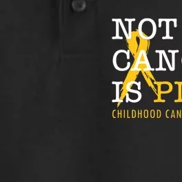 Not All Cancer Is Childhood Cancer Awareness Dry Zone Grid Performance Polo