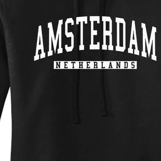 Netherlands Amsterdam City Women's Pullover Hoodie