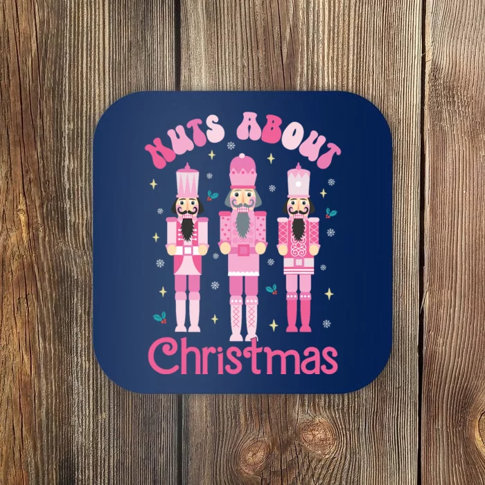 Nuts About Christmas Nutcracker Funny Christmas Coaster