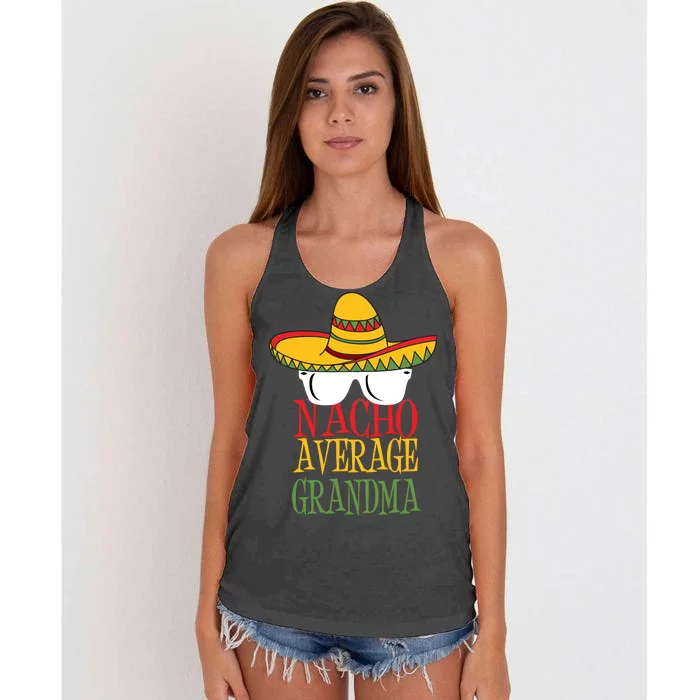 Nacho Average Grandma Women's Knotted Racerback Tank