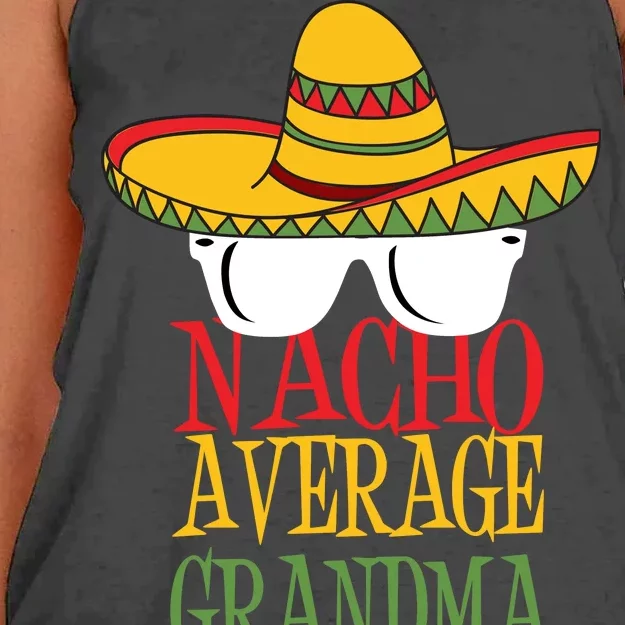 Nacho Average Grandma Women's Knotted Racerback Tank