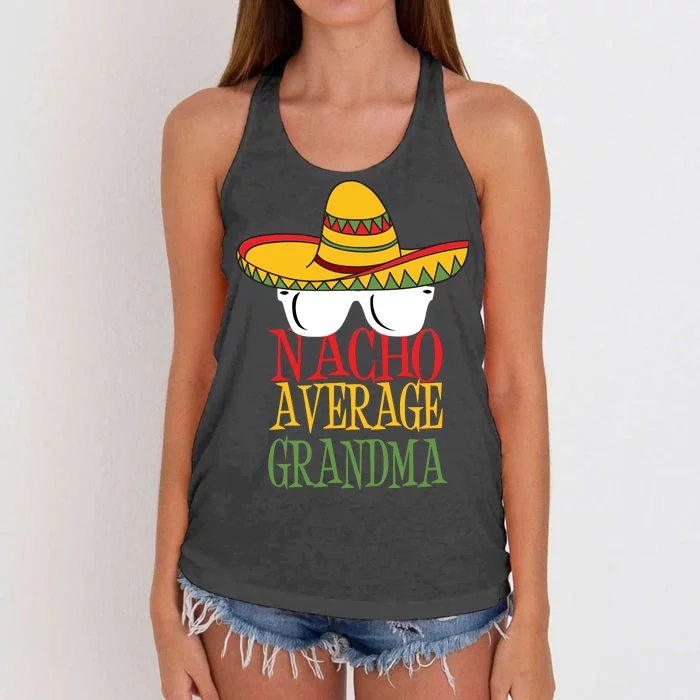 Nacho Average Grandma Women's Knotted Racerback Tank