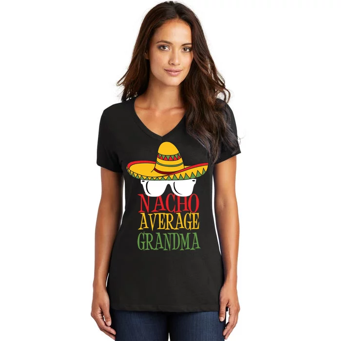 Nacho Average Grandma Women's V-Neck T-Shirt