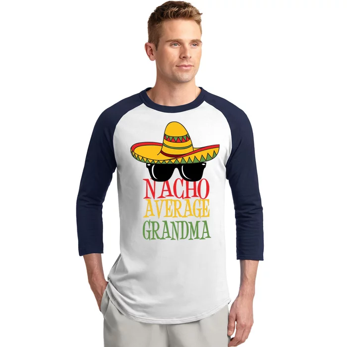 Nacho Average Grandma Baseball Sleeve Shirt