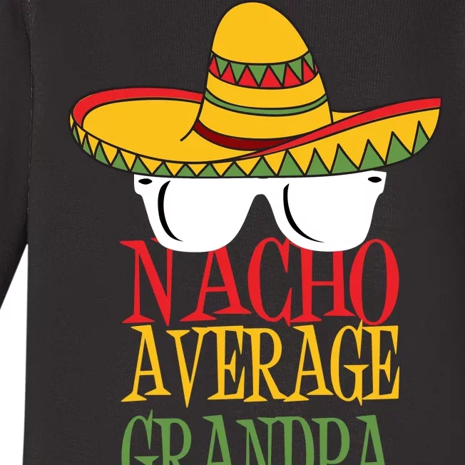 Nacho Average Grandpa Baby Long Sleeve Bodysuit