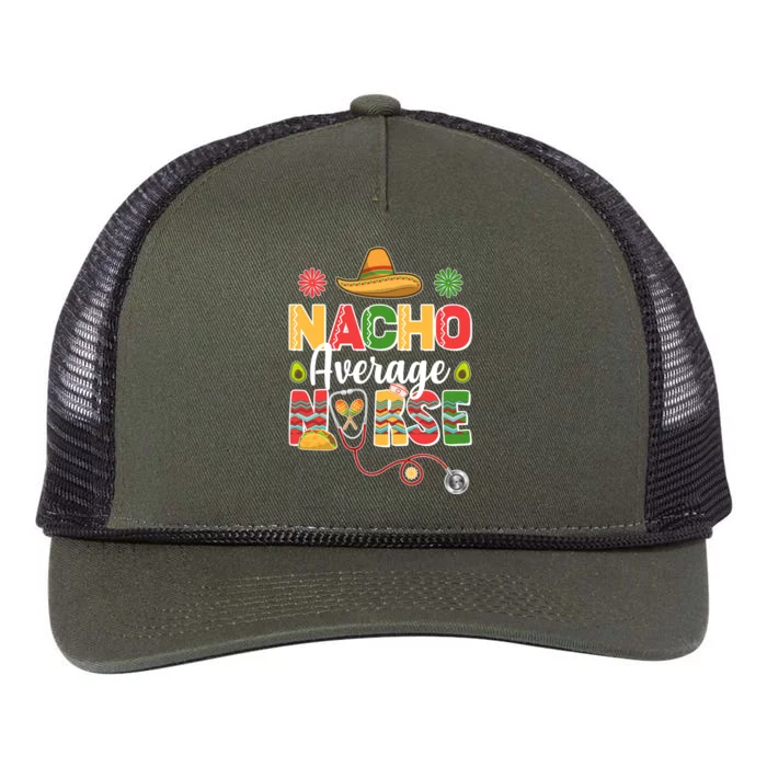 Nacho Average Nurse Cinco De Mayo Retro Rope Trucker Hat Cap